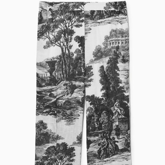 COS Pants - COS Toile Black and White Linen Pants 4
